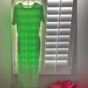 Vibrant Green Maxi Dress